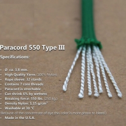 BRACCIALE PARACORD 550 Type III 5 in 1 - con Manuale - GEKO